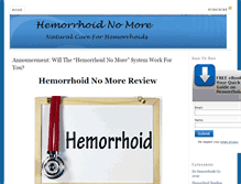 Tablet Screenshot of hemorrhoidnomoresystem.com